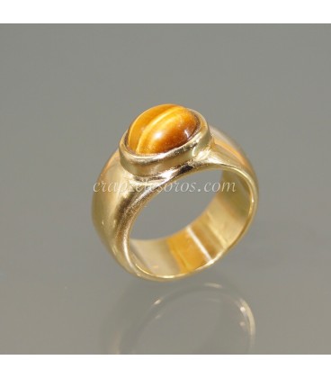 Perla cultivada en anillo de plata de ley y bronce ajustable