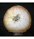 Placa de Ágata citrino con cristales de cuarzo de Brasil