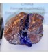 Azurita cristalizada con malaquita de China en estuche protector