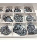 Hematites cristalizados en cajita de colección
