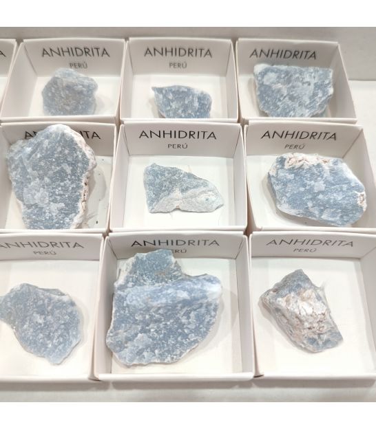 Colección de minerales de Asturias · 12 Cajitas de 4x4 cm