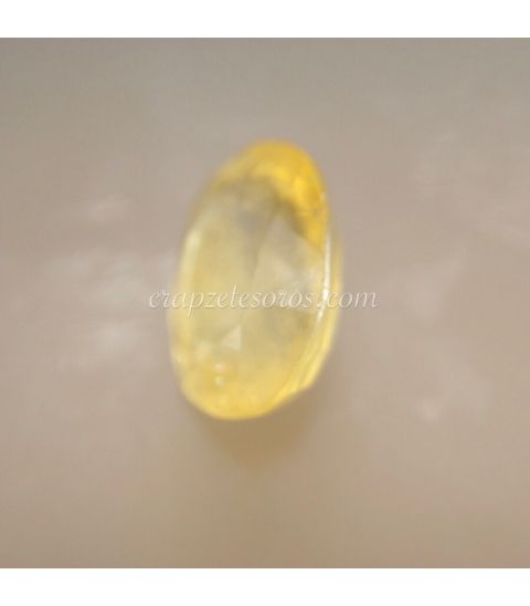 Zafiro amarillo talla oval de Tailandia