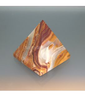 Ónix Calcita de Pakistán tallado en forma de pirámide