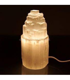 Lámpara de Selenita torre natural de 15 cm