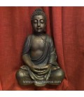 Impresionante Buda sentado de resina rustica