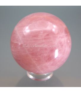 Esfera de intenso Cuarzo rosa de 70mm