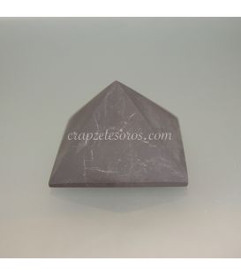 Pirámide de Shungita natural sin pulir