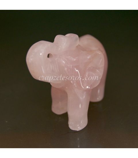 Elefante de Cuarzo rosa