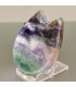 Fluorita arcoiris en forma de Cuenco cabeza de gato