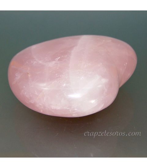 Gran corazón de Cuarzo rosa de 95 mm