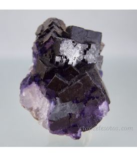 Fluorita lila macla cristalizada de U.S.A.