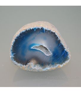Pequeña Geoda Ágata azul