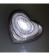 Obsidiana lunar o plateada en corazón de 65 mm