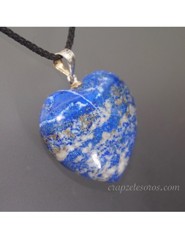 Corazon de Lapislázuli en colgante con plata