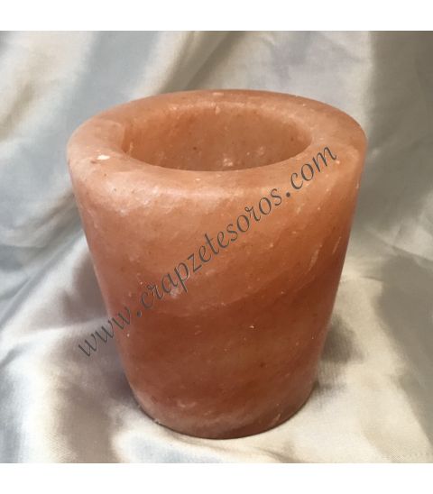 Portavela de Silvina del Himalaya tallado en forma de vaso